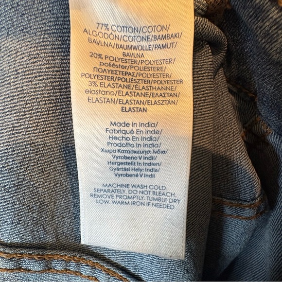 Chaps Y2K Jean Denim Festival Mall Skirt Sz 4 - Picture 5 of 5